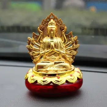 Decor masina Avalokitesvara guanyin creative la Bord parfum de bază față-verso buddha ornamente budismul meserii!