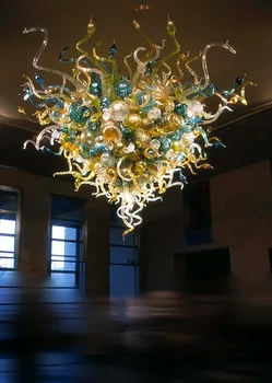 Mare de Lux cu sufletul la gură Sticla de Murano Personalizat Decorative Agățat Pandantiv cu LED-uri Lămpi