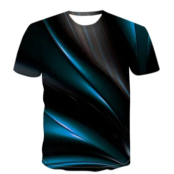 Trei-dimensional Abstract 3D de Imprimare T-shirt Pentru Vara Barbati T ShirtFashion Casual Personalitate Tendință hip hop Respirabil