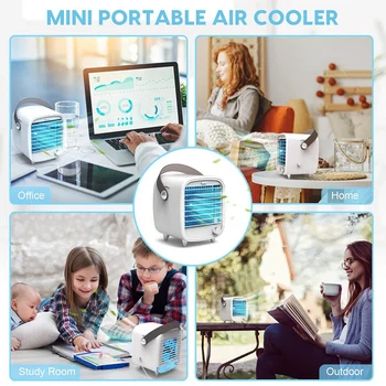 Mini Aparate De Aer Condiționat Portabile, Desktop-Ul Personal Răcitoare De Aer Ventilator Pentru Birou, Personal De Aer Conditionat Pentru Exterior