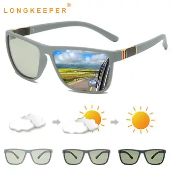 LongKeeper Polarizate Fotocromatică ochelari de Soare Barbati TR90 Cameleon Ochelari de Soare Flexibil de Conducere Ochelari de protectie UV400 Gafas de sol