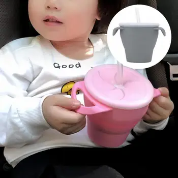 Utile Copii Cupa cu Capac Incasabil Copilul Cupe Ușor pentru a Transporta Hrana Cupa