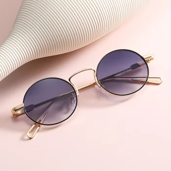 Metal rotund ochelari de Soare Barbati Moda Retro Elegant en-Gros Ochelari de Soare de Designer Barbati Accesorii Nuante pentru Femei Gafas De Sol