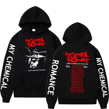Trupa De Rock My Chemical Romance Turneu Nord-American Print Hoodie Bărbați Femei Pierde Tricoul Om Punk Supradimensionate Hip Hop Streetwear