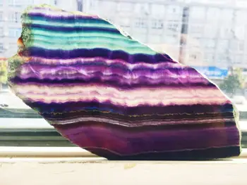 Naturale Rare Fluorit Șistos Felie Frumoase De Diferite Culori Decor De Piatră Brută Piatră Prețioasă