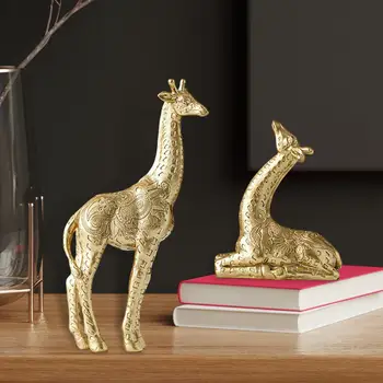 Modern Girafa Statuie de Colectie Figurine pentru Cabinet Vin Cafenea, Camera de zi