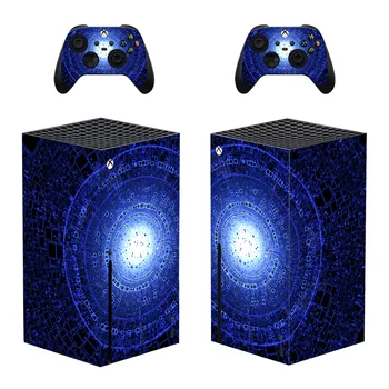 Science-Fiction Stil Xbox Seria X de Piele Autocolant pentru Console & 2 Controlere Decal Vinil de Protecție Piei de Stil 1