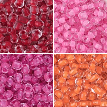 160pcs/lot 4mm Culoare Mix Sticlă cehă Semințe Gaura 1.2 mm Distanțier Margele Margele de Cristal Pentru Copii Bijuterii DIY Face Dotari