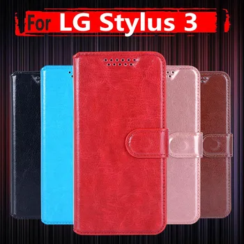 Piele PU Caz de Telefon Pentru LG Stylo 3 Caz LG Stylus 3 Plus Afaceri retro din Piele, huse pentru LG Stylo 3 Cu Suport Card Slot