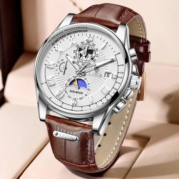 LIGE Ceasuri de Moda Bărbați Luminos Impermeabil Ceas Sport Om Cuarț Ceas de Brand de Lux Ceas Barbati Chronograph Horloge Mannen