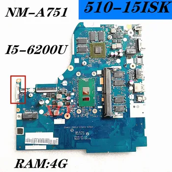 PENTRU Lenovo Ideapad 310-15ISK 510-15ISK Notebook Placa de baza 80CM NM-A751 CPU: I5-6200U GPU: 2GB FRU: B20L35873 5B20L35898