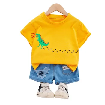 Noi de Vară pentru Copii Haine de Moda Costum Baby Boy Girl T Shirt pantaloni Scurți 2 buc/seturi de Copil Desene animate Haine Copii Sport Casual