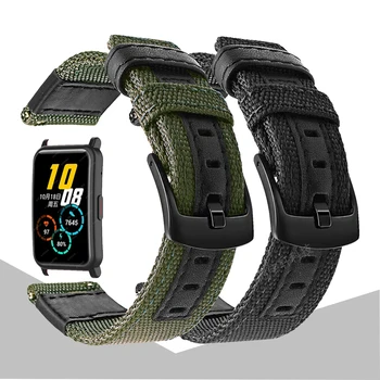 Curea nailon Pentru Huawei HONOR Ceas ES Smartwatch Trupa Încheietura mâinii Brățara Înlocui Watchband Bărbați femei Correa Centura de Onoare ES
