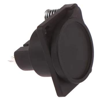 1buc XLR 3 Pin rezistent la apa de sex Feminin Șasiu Panou Montat Adaptor de Priza de Lipit De Putere MICROFON Conector Negru