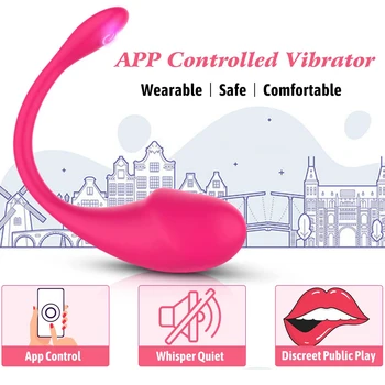 Control de la distanță vibratoare ou în corpul vibrator Wireless Bluetooth Funcționarea vibrator pentru clitoris femeie sexy jucării pentru femei