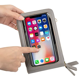 Casual Femei Geantă de Umăr 2021 Universal Telefon Mobil Touch Screen Bag PU Curele din Piele Geantă de mână Pentru iPhone 12 Pro Deținătorii de Carduri