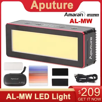 Aputure AL-MW 10W Impermeabil Mini LED Lumina Built-in Baterie cu Litiu IP68 10M 5500K CRI ＞95 lumina Zilei cu 6 Geluri