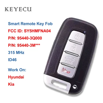 Keyecu Inteligent de la Distanță Masina Cheie 4 Butoane 315MHz ID46 pentru Hyundai Elantra Geneza Vetoster Kia Optima 2011-2017 FCC ID: SY5HMFNA04