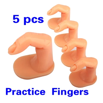 5 Buc Fals Degetele Model De Formare Practică Unghii False, Sfaturi Instrument De Afișare