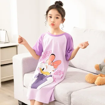 Mare Fata de Vara Maneca Scurta camasa de noapte, Pijama Copii Frumoasă cămașă de noapte drăguț desene animate Disney Daisy Sophia Copil de Dormit pentru Copii Rochie