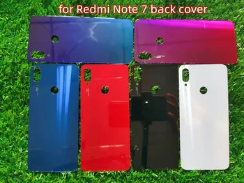 10buc Capacul Bateriei pentru Xiaomi Redmi Nota 7 Pro pentru Redmi Nota 7 Capacul din Spate Caz pentru Ușă de Sticlă Panou de Caz
