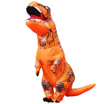 Adult Copii Dinozaur Gonflabil Costume Anime T-Rex Dino Purim Carnaval Petrecere De Ziua De Cosplay, Costume De Halloween Pentru Barbati Femei