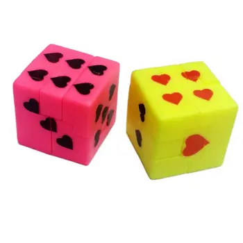 2 Buc IQ Inima Dot Puzzle Zaruri Cube Joc de Creier 368-1 Umplere Pinata Petrecere de Ziua Favoruri Jucarii Cadou Geanta Noutate Premiul Gag