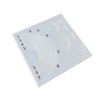 Acrilice transparente, Multi-funcția de Conducător Arce Fan Quilt Semi Cerc de Tăiere Conducător DIY Ambarcațiuni de Cusut Unelte Pentru Tăierea Mozaic
