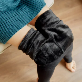 Perla Catifea Jambiere 200g coreean Toamna și Iarna Femei Pluș Îngroșat Extern Subțire Integrat Pantaloni Pantaloni Cald Alimentare