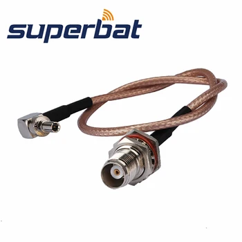 Superbat TNC Feminin Direct la CRC9 Unghi Drept Coadă Cablu Coaxial RF RG316 15CM pentru Wireless