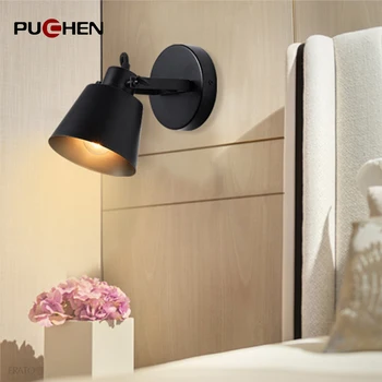 LED Lampă de Perete de Prindere Simplu, Negru E27 Lampă de Tavan Camera de zi Dormitor Spot luminos Pentru Interior Coridor, Culoar, Bucătărie Studiu
