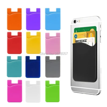 Ultra-subțire, Auto-Adeziv Credit Card Wallet Card Set Suport Card husa pentru Smartphone-uri pentru iPhone pentru samsung