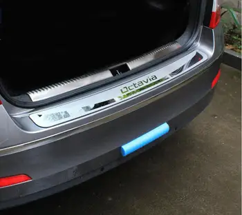 Pentru Skoda Octavia A7 2015-2018 Masina Sedan-Stying După garda Bara Spate Portbagaj Garda Ușa Plăcii de Prag Accesorii Auto