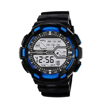 Ceas Pentru Bărbați Digtal Moda Impermeabil Bărbați Băiat Lcd Cronometru Digital Data de Cauciuc Sport Încheietura Ceas Pentru Bărbați Relogio Masculino