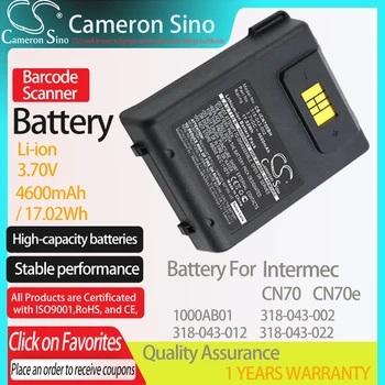 CameronSino Baterie pentru Intermec CN70 CN70e se potrivește Intermec 1000AB01 318-043-002 318-043-012 318-043-022 Scanner de coduri de Bare baterie