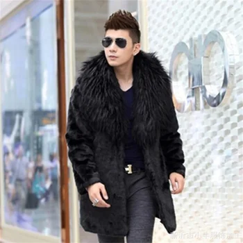 Fabrica de vânzări directe Toamna faux blană de nurcă geaca de piele barbati de iarna de cald îngroșa blană haină de piele barbati vrac jachete B133