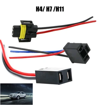 YSY 200x H4/H7/H11 Cablaj Priză de sex Feminin Adaptor Auto Auto Conector de Sârmă de Cablu Plug Pentru HID XenonHeadlight Becul Lămpii de Ceață