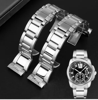 De înaltă Calitate din Oțel Inoxidabil Watchbands de Cartier Calibru W7100041 W7100037 Trupa de Metal 23mm Bratari Barbati Femei Curea de Ceas