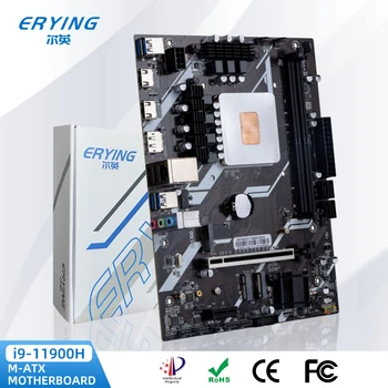 ERYING Jocuri PC Placa de baza cu Bord(Încorpora) CPU Kit i9 11900H i9-11900H SRKT7(NU ES) 2.5 GHz 8C16T HM570 Chipset Placa de baza