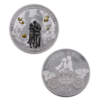Rus Roznes 999.9 Metal Placat Cu Argint Monede Casatoriei Provocare Monede De Argint Acasă Decorare Accesorii Monede De Colecție