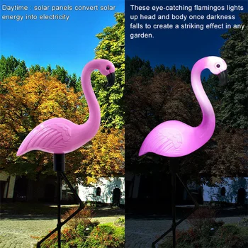 Fierbinte Solare Flamingo Lampa Peisaj Gazon Lumini de Energie Solara Camping-Lumina Solara rezistent la apa Lumină în aer liber pentru Decor Gradina Zoo