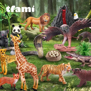 TFAMI Sălbatice, grădină Zoologică Serie Girafa, Elefant, Hipopotam Animal de Jucărie Pentru Copii Model Animal Jucării din PVC de Înaltă Calitate, Jucarii Pentru Copii, Cadouri Baieti