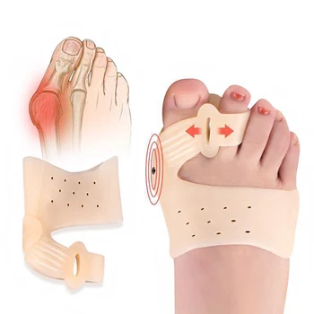 Terapia Magnetică Silicon Gel Separator Pentru Degetele De La Picioare Inflamație La Picior Os Ectropion De Reglare De La Picioare Exterior De Îngrijire A Piciorului Hallux Valgus Corector Unisex