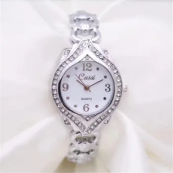 CUSSI 2018 Nou de Lux Diamant Femei Brățară Ceasuri Doamnelor Rochie Ceas de Cuarț Ceasuri relogio feminino reloj mujer Ceas