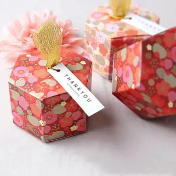 Sakura Flori Cutie De Bomboane, O Cutie-Cadou Bomboane De Partid Cadou De Nunta De Decorare Cadou Dulce Tort Wrapper Bag Boite Bomboane Cu Migdale