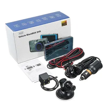 4 inch 1080P dual lens 170degree camera auto dvr bord auto vehicul video recorder g-senzor de noapte