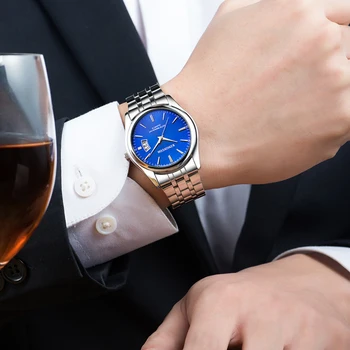Moda Barbati Ceasuri De Lux Din Oțel Inoxidabil Cuarț Ceas Calendar Luminos Ceas 2022 Oameni De Afaceri Ceas Casual