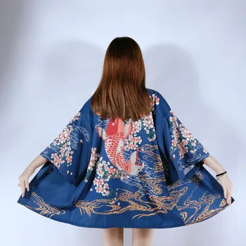 noi japoneză Cardigan pentru femei din satin kimono yukata epocă etapă de performanță costum tradițional doamnelor halat kimono japonez