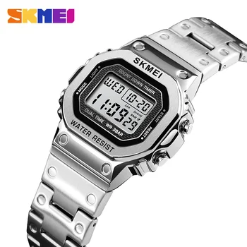 SKMEI Femei Ceas Digital Impermeabil Cronometru Cronograf Sport Ceasuri de mana de Lux Luminos Ceasuri Electronice Ceas Deșteptător