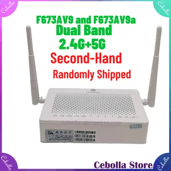 Transport gratuit F673AV9 Dual band FTTH Second-hand 2.4 G+5G WIFI ONU Gpon modem de Fibră Usado ONT Firmware engleză Terminal